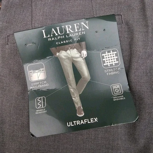 lauren ralph lauren men's classic fit ultraflex stretch dress pants Lauren Ralph Lauren Men's Classic-Fit UltraFlex Stretch Suit Pants MSR –  DGFOutlet